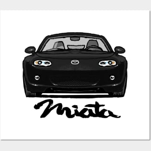 MX5 NC1 Black Posters and Art